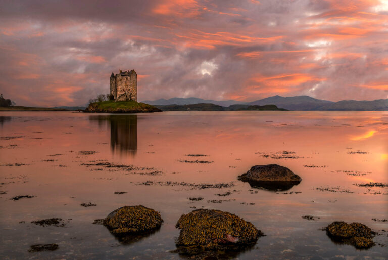 Castle Stalker in Glencoe