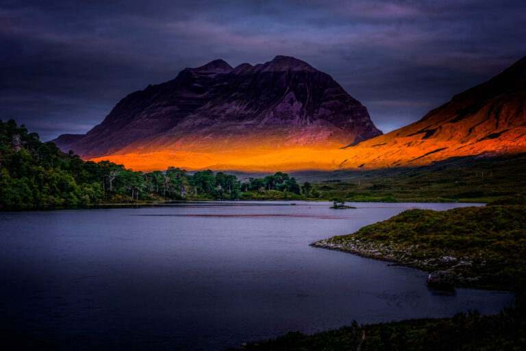Photo of Loch Clair at sunrise, Torridon