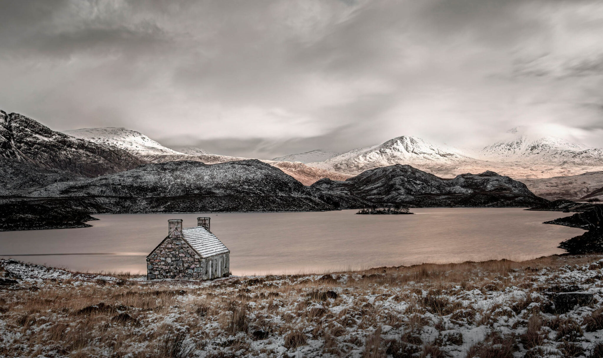 Photo of the Fishing Bothy at Loch Stack, Assynt.
