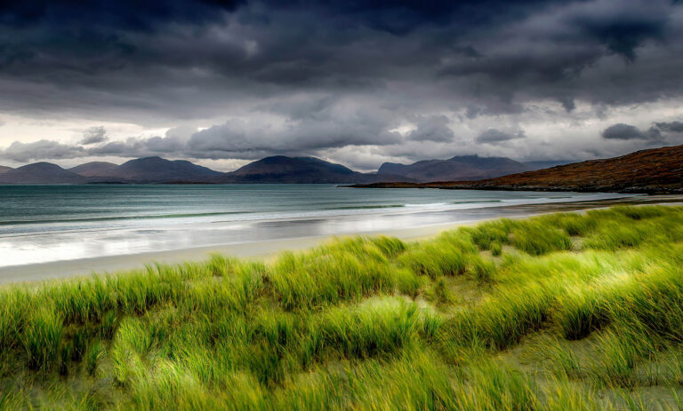 Luskentyre Beach on the Isle of Harris, Scotland. Harris and Lewis photography workshops.