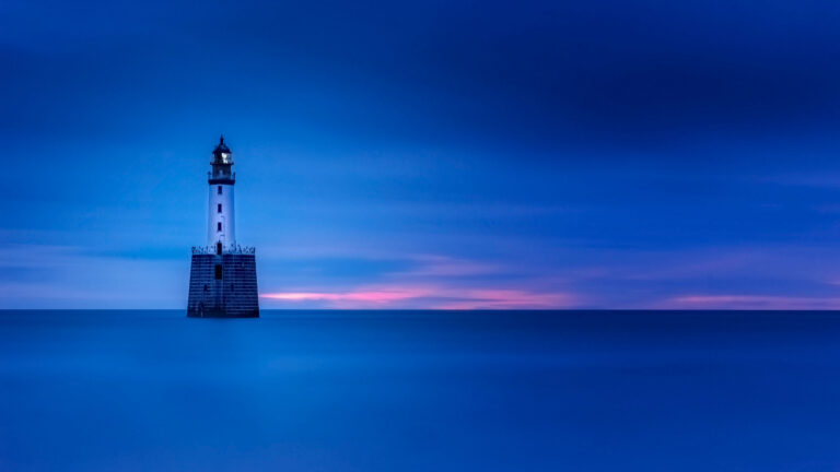 Rattray Head Lighthouse in Buchan, Aberdeenshire