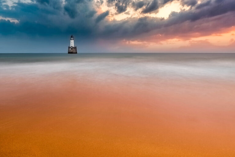 Photo of Rattray Head Lighthouse in Buchan, Aberdeenshire.