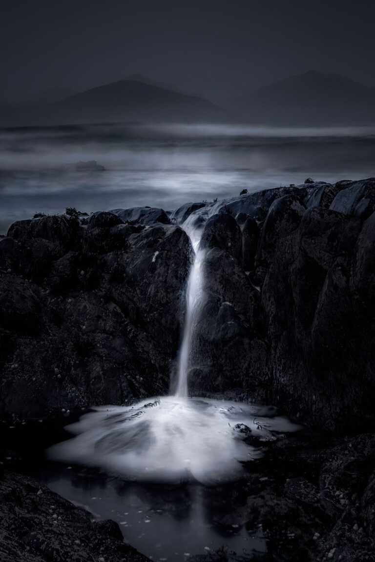 The 1st Waterfall of a New Tide on Isle of Harris.