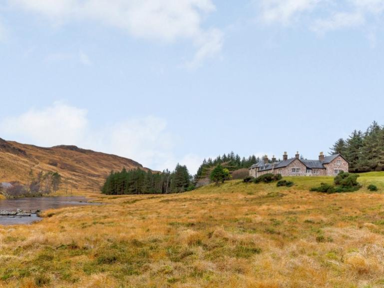 Stack Lodge on the River Laxford near to Loch Stack