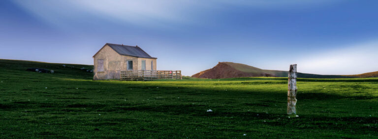Abandoned Croft on Shetland, Scotland.