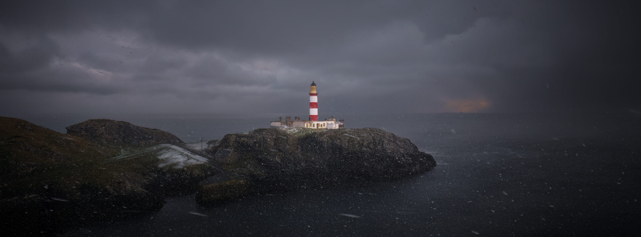 Scalpay Lighthouse or Eilean Glas Lighthouse is situated on the east coast of the island of Scalpay in the Outer Hebrides of Scotland.